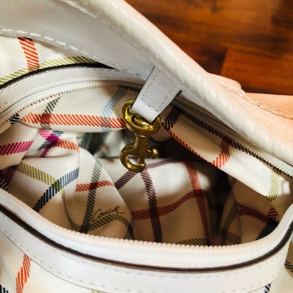 Authentic COACH TATTERSALL ERGO PLEATED LEATHER BAG HOBO - Picture 9 of 16